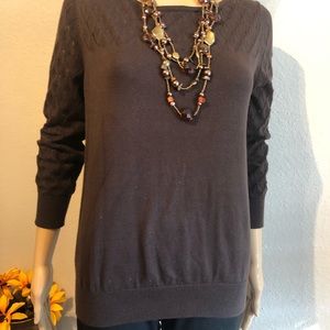 ANN TAYLOR LOFT sweater 3/4 sleeves  M